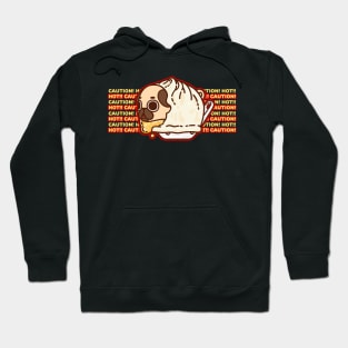 Soup Dumpling Puglie - Caution! Hot!! Hoodie